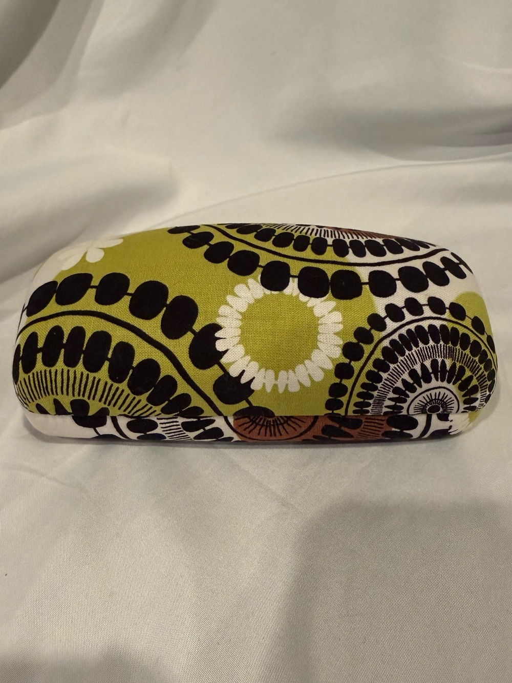Vera Bradley Cocoa Moss Hard Eyeglass Sunglasses Case Retired Floral